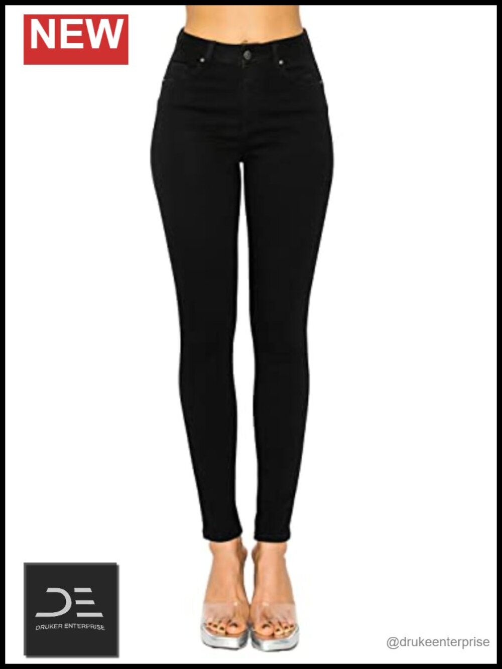 High Rise Skinny Jeans with Repreve Stretch Fabric